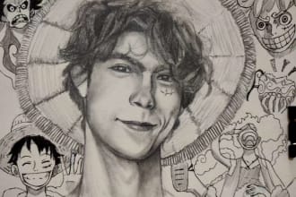 make a handmade pencil sketch