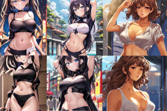 draw amazing concept or nfsw ai art using midjourney and photoshop