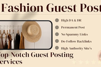 do high DR fashion guest posts with authority backlinks
