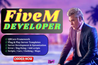 create or modify your fivem qbcore server as you want