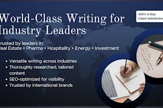 write effective SEO articles, press releases, blogs