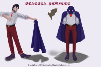 make the horror characters design