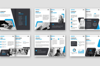 write and design company profile, white paper and pitch deck