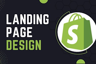 design shopify landing page or product page using pagefly, gempages