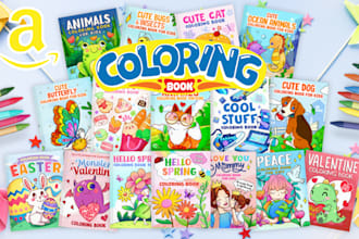 create full coloring books for KDP ready to publish