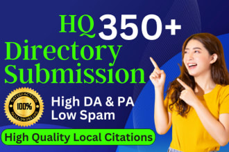 top 350 high quality dofollow directory submission manually