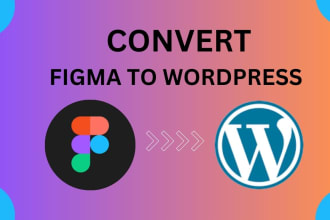 convert figma to wordpress or figma to elementor or psd to wordpress