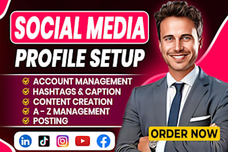 build a strong online presence with professional social media setup