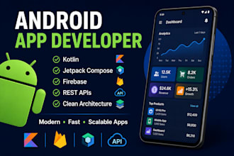 develop a professional android app in kotlin or java