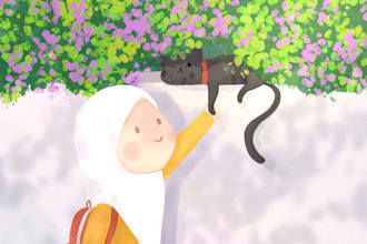draw cute muslim kids illustrations for children books