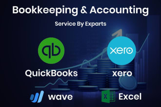 do bookkeeping set up, clean up in quickbooks online, xero, wave
