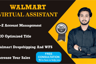 be your walmart virtual assistant for walmart wfs and walmart dropshipping VA