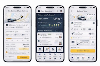 build an on demand fuel delivery logistics app with fleet management