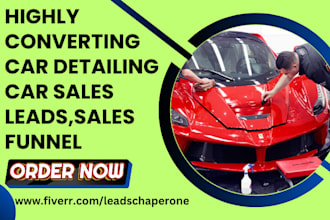 generate car detailing car sales car buyer leads car rentals leads sales funnel