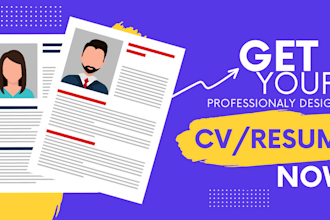 do modern professional resume and CV designs