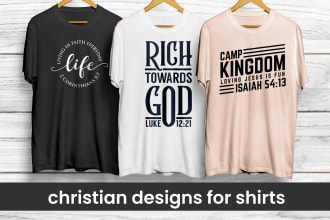 design custom christian t shirts