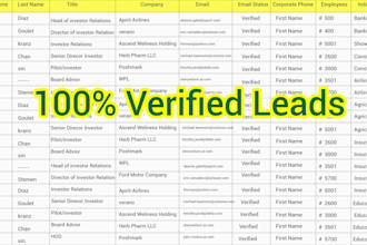 web research for email, key contacts and company details for any industry