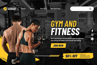 make gym, yoga, and fitness website designs
