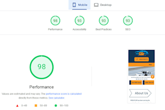 build a fast loading responsive landing page
