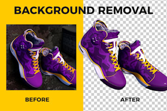 remove background and retouching your packshot product