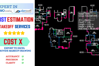 do detailed architecture, mep takeoff and cost estimation