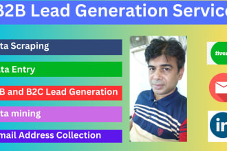 do b2b lead generation, data scraping and data mining