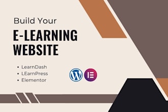 build an education website and elearning course with wordpress