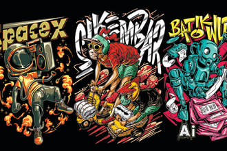 do custom retro vintage t shirt design as your budget