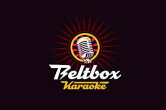 design podcast bar  nightclub karaoke logo