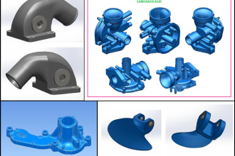 do cad reverse engineering of scan data, stl to 3d cad modeling 3d printing