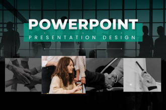 create investor pitch deck, sales presentation, business ppt, powerpoint design