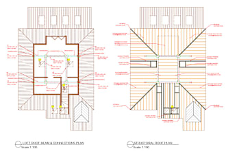 do architectural and structural drawings according to UK standards