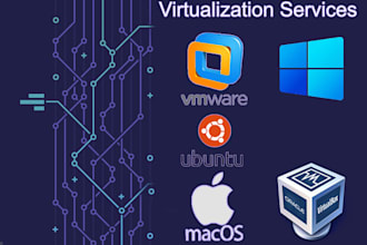 set up windows, mac, linux in vmware, virtualbox and hyper v