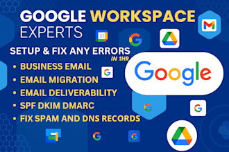 google workspace setup, email deliverability, email migration, gmail, g suite
