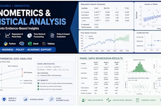 help with econometrics and statistical modelling