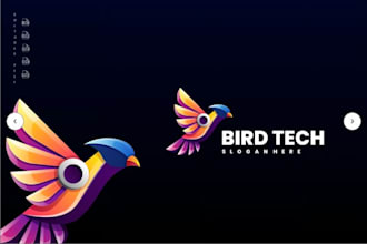 design logo about tech, startup ,security and technology