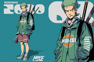 do street wear anime for your project