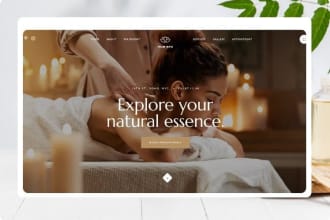 do spa, wellness, resort business website design