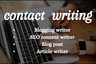 be your SEO content writer, article and blog post writer