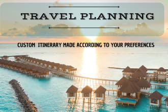 create a personalized travel plan and itinerary