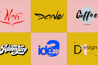 design custom font hand lettering circle japanese arabic chinese logo