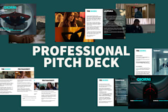 design a film pitch deck, dossier, epk, bible, moodboard for movies, TV, web