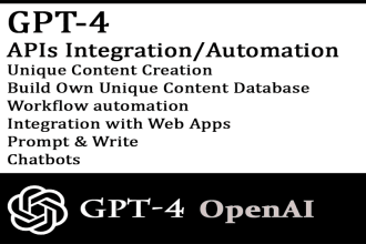 integrate gpt4 modal API 8k context size via chatgpt openai