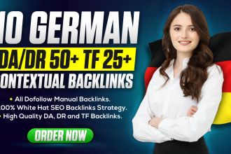 publish 10 german guest post on da50 dr50 plus sites