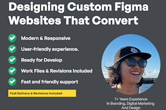 design stunning, modern figma websites and landing pages