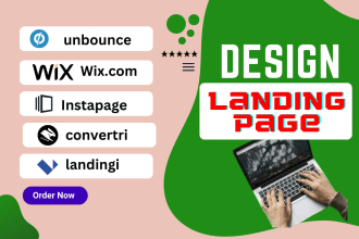 design landing page unbounce, wix, instapage, convertri, landingi