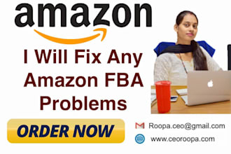 fix any amazon fba problems , amazon private label all type issue I will fix