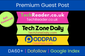 guest post on tech magazines techzonedaily, techreader, oddpad
