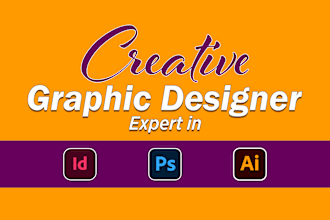 do any project in indesign, photoshop and illustrator
