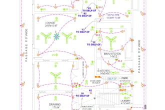 drafts electrical drawings and lighting plans professionally